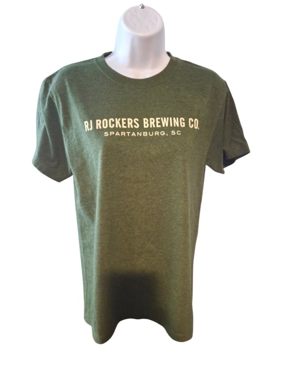 RJ Rockers Brewing Co T Shirt Small Green Recover Craft Beer Spartanburg SC